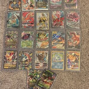 Colorful Pokémon Trading Card Collection